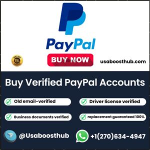 Buy Verified PayPal Accounts usaboosthub.com