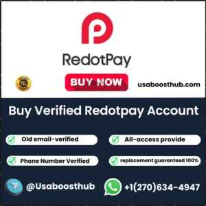 Buy Verified Redotpay Account https://usaboosthub.com/