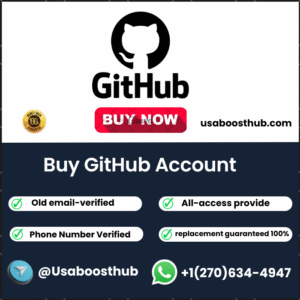 Buy GitHub Account https://usaboosthub.com/