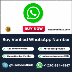 Buy Verified WhatsApp Number https://usaboosthub.com/